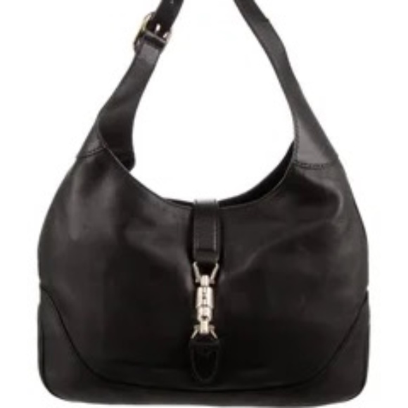 GUCCI: All Leather Black Jackie Hobo, Vintage - Picture 13 of 16